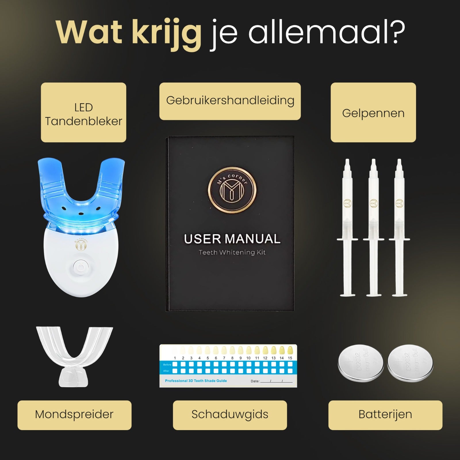 M's Corner Tandenbleekset